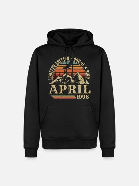 Best Birthday Gift April 1996 - Men’s Premium Organic Hoodie - black