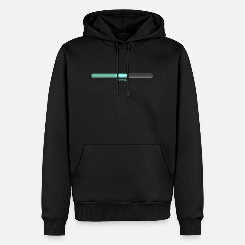 Loading - Männer Premium Bio Hoodie - Schwarz