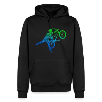 BMX Stunts Bike Tricks Kinder Fahrrad BMX Jungen - Männer Premium Bio Hoodie - Schwarz - Vorne - Nico (187cm)