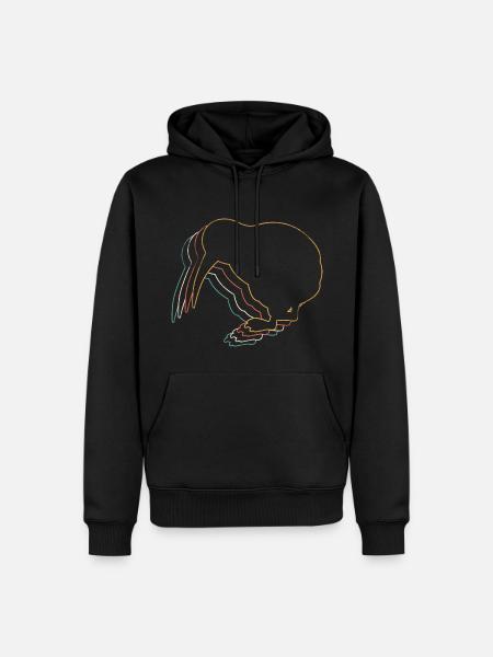 Kiwi Bird - Men’s Premium Organic Hoodie - black