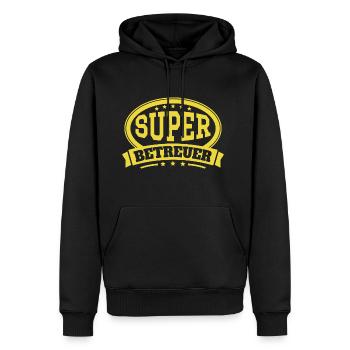Betreuer Geschenk - Männer Premium Bio Hoodie - Schwarz - Vorne - Nico (187cm)