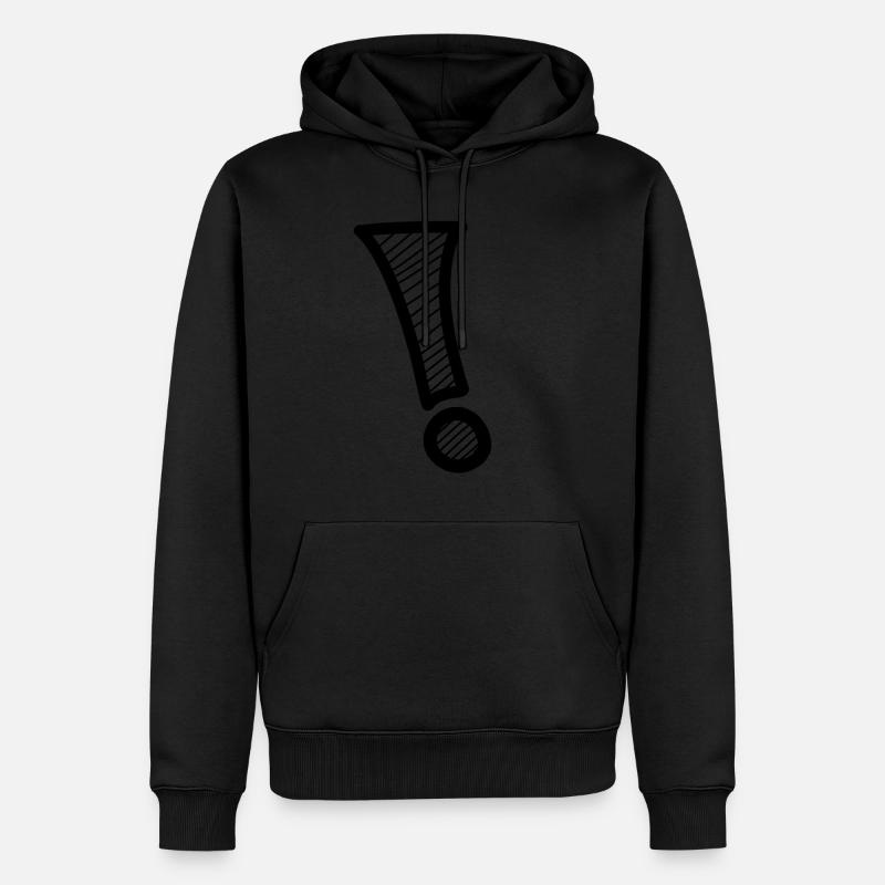 Point d’exclamation - Sweat à capuche Premium bio Homme - undefined