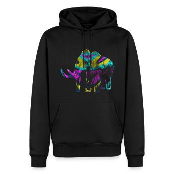 Mammut - Männer Premium Bio Hoodie - Schwarz - Vorne - Nico (187cm)