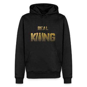 Real King - Bowling Kegeln Pin Strike Kegel Kugel - Männer Premium Bio Hoodie - Schwarz - Vorne - Nico (187cm)