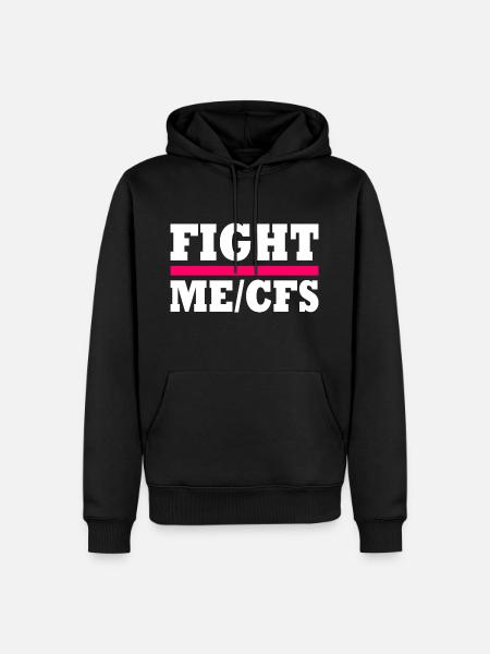 Me/cfs - fight me/cfs - Men’s Premium Organic Hoodie - black