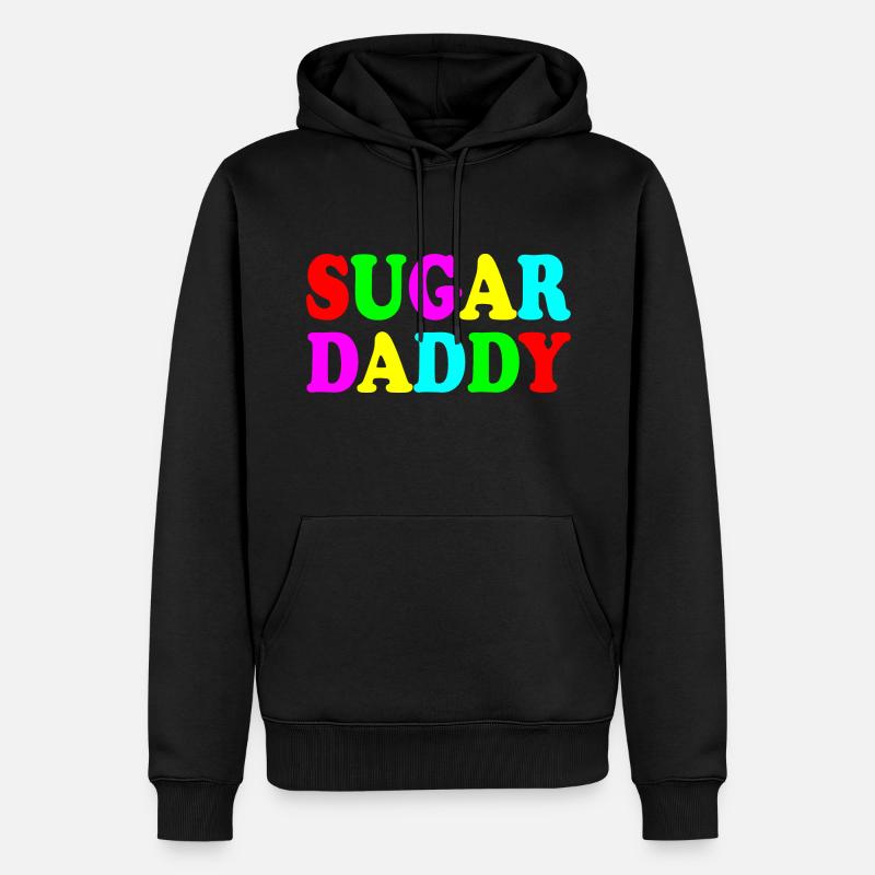 Sugar daddy - Männer Premium Bio Hoodie - Schwarz