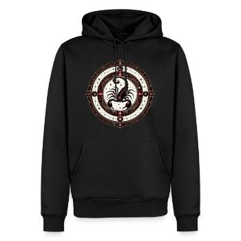 Sternzeichen Skorpion - Männer Premium Bio Hoodie - Schwarz - Vorne - Nico (187cm)