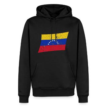 Venezuela - Männer Premium Bio Hoodie - Schwarz - Vorne - Nico (187cm)