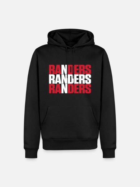 Drapeau Randers Danemark - Sweat à capuche Premium bio Homme - noir
