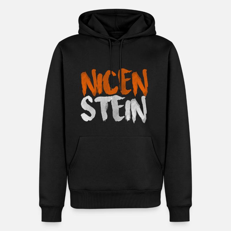 Nicenstein - Männer Premium Bio Hoodie - Schwarz