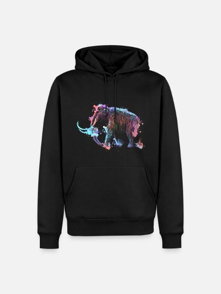 Mammouth - Sweat à capuche Premium bio Homme - noir
