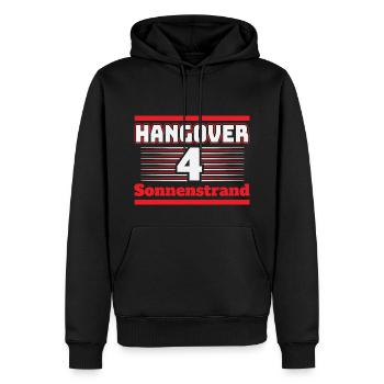 soleil Hangover Beach Party Bulgarie Voyage - Sweat à capuche Premium bio Homme - noir - Devant - Nico (187cm)