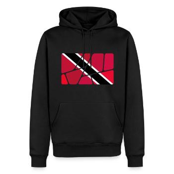 Trinidad und Tobago - Männer Premium Bio Hoodie - Schwarz - Vorne - Nico (187cm)