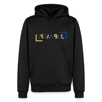Istanbul Turquie - Sweat à capuche Premium bio Homme - noir - Devant - Nico (187cm)