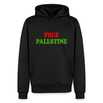 Free palestine - Männer Premium Bio Hoodie - Schwarz - Vorne - Nico (187cm)