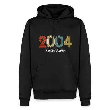 Original Jubiläum 2004 Legendärer Jahrgang - Männer Premium Bio Hoodie - Schwarz - Vorne - Nico (187cm)