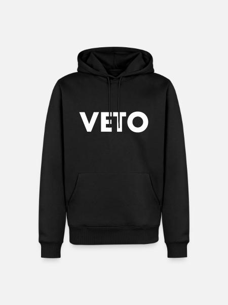 Veto - Men’s Premium Organic Hoodie - black
