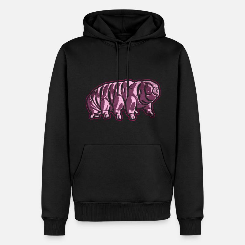 Bärtierchen - Männer Premium Bio Hoodie - Schwarz