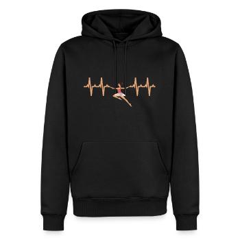Herzschlag Ballett - Geschenk für Ballerinas - Männer Premium Bio Hoodie - Schwarz - Vorne - Nico (187cm)