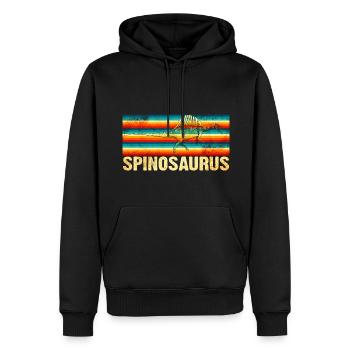 Spinosaurus Dinosaurier - Männer Premium Bio Hoodie - Schwarz - Vorne - Nico (187cm)