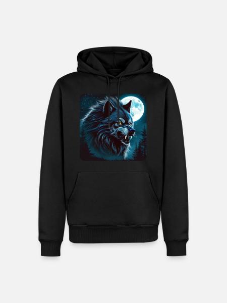 Big Bad Wild Wolf - Men’s Premium Organic Hoodie - black