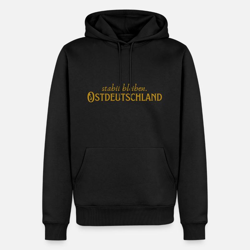L’Allemagne de l’Est reste stable - Sweat à capuche Premium bio Homme - noir