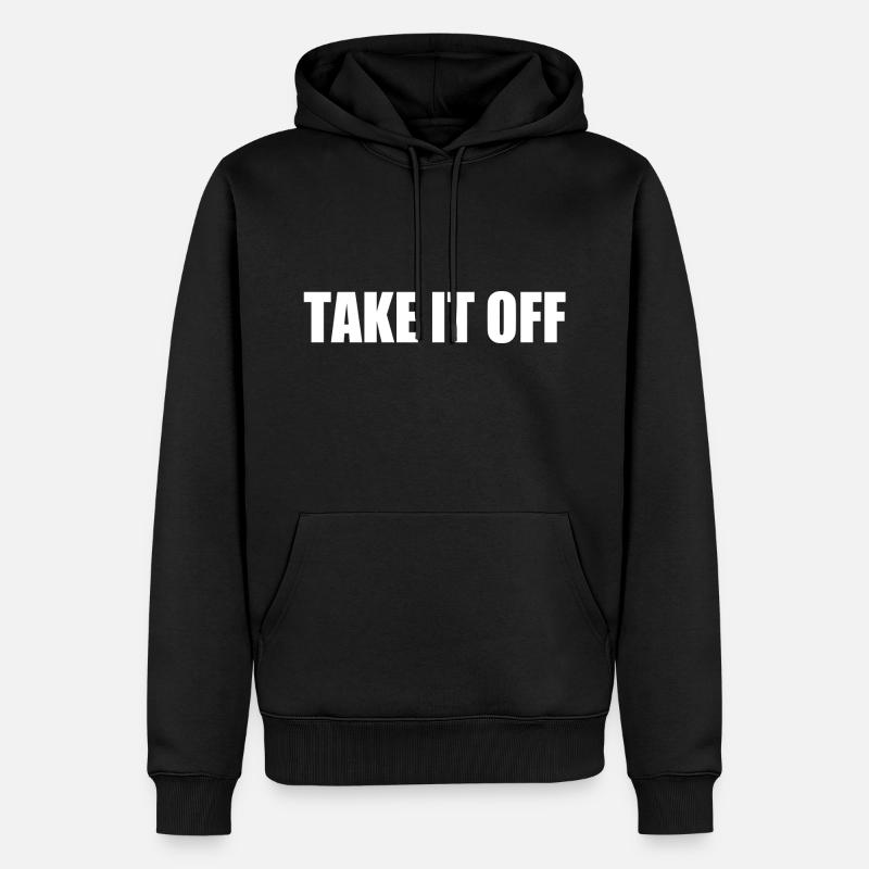 Take it off - Sweat à capuche Premium bio Homme - noir