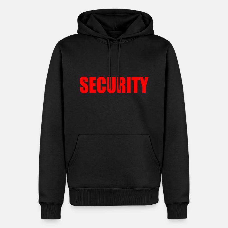Security - Sweat à capuche Premium bio Homme - noir