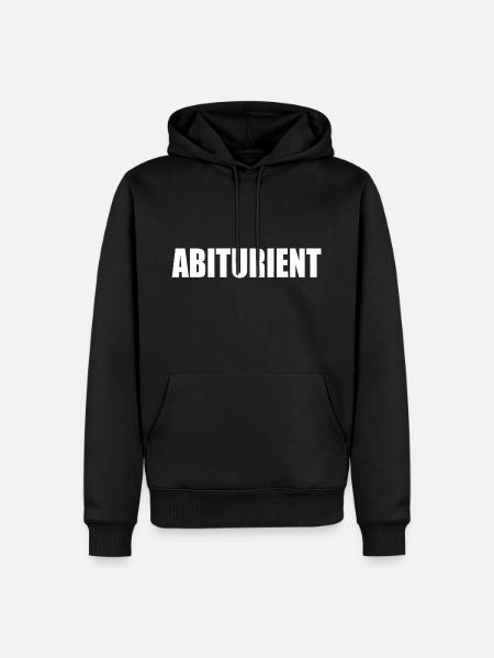 abiturient - Männer Premium Bio Hoodie - Schwarz