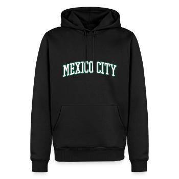 Mexico City - Mexiko - Männer Premium Bio Hoodie - Schwarz - Vorne - Nico (187cm)