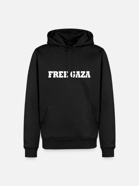 Free gaza - Men’s Premium Organic Hoodie - black