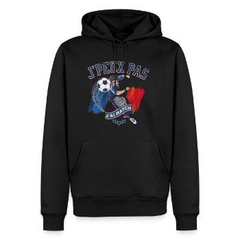 Ich kann nicht, ich habe Match 1 - Männer Premium Bio Hoodie - Schwarz - Vorne - Nico (187cm)