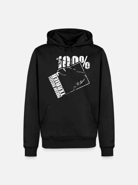 PARSON RUSSELL TERRIER 100 - Men’s Premium Organic Hoodie - black
