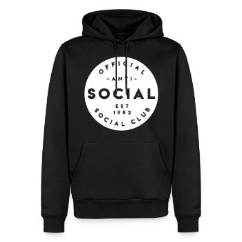 Anti Social Social Club - Männer Premium Bio Hoodie - Schwarz - Vorne - Nico (187cm)
