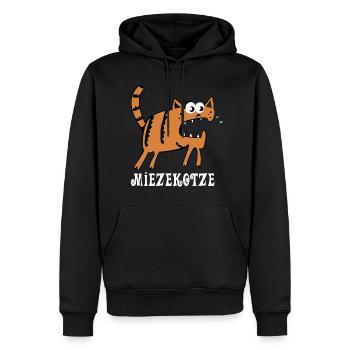 Miezekotze - Miezekatze Lustige Katze - Männer Premium Bio Hoodie - Schwarz - Vorne - Nico (187cm)