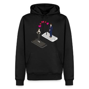 dating online Mobile Internetdate love dating - Men’s Premium Organic Hoodie - black - Front - Nico (187cm)