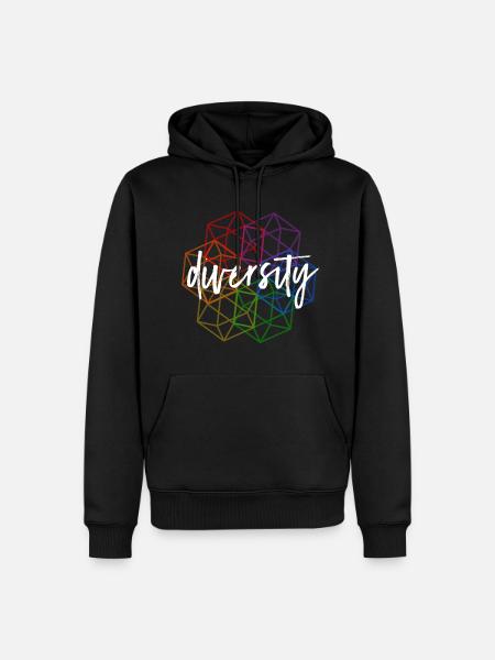 Diversity LGBT Gay Pride - Men’s Premium Organic Hoodie - black