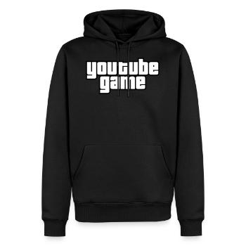 Youtube Spiel - Männer Premium Bio Hoodie - Schwarz - Vorne - Nico (187cm)