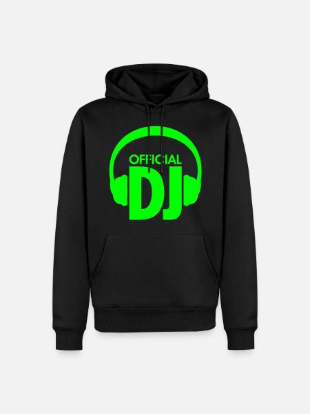 officiel DJ - techno dj musique - Sweat à capuche Premium bio Homme - noir