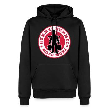 01 Hummel Hummel Mors Mors Hamburg - Männer Premium Bio Hoodie - Schwarz - Vorne - Nico (187cm)