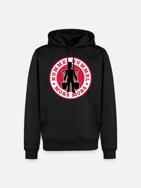 01 Hummel Hummel Mors Mors Hamburg - Männer Premium Bio Hoodie - Schwarz