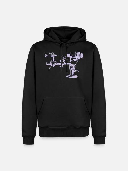 Watchmaker Swivel Chair - Men’s Premium Organic Hoodie - black