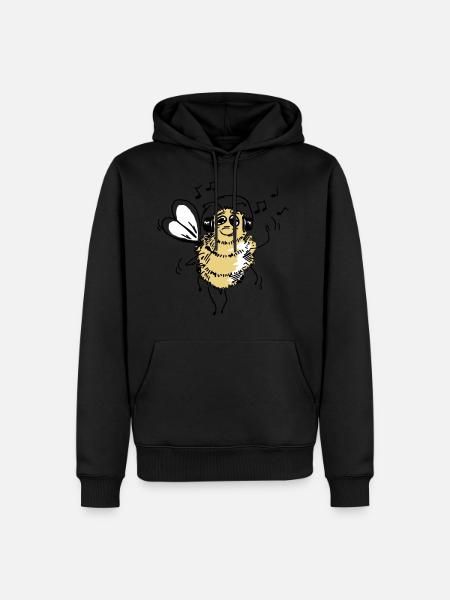 Musical bee is dancing - Men’s Premium Organic Hoodie -