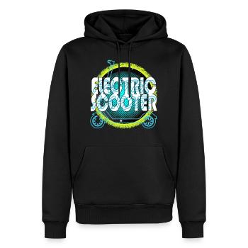 Electricscooter Faster Harder Escooter - Männer Premium Bio Hoodie - Schwarz - Vorne - Nico (187cm)