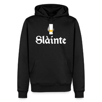 T-shirt Whisky Slàinte - Sweat à capuche Premium bio Homme - noir - Devant - Nico (187cm)