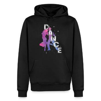 Danse Danse Danse danseur école de danse cours de danse cadeau - Sweat à capuche Premium bio Homme - noir - Devant - Nico (187cm)