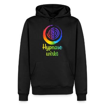 Hypnose Hypnotisch Hypnotisieren Team Geschenkidee - Männer Premium Bio Hoodie - Schwarz - Vorne - Nico (187cm)