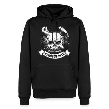 Gerüstbauer - Männer Premium Bio Hoodie - Schwarz - Vorne - Nico (187cm)