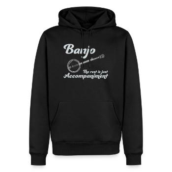 Banjo Bluegrass Music Traditionelles lustiges Geschenk - Männer Premium Bio Hoodie - Schwarz - Vorne - Nico (187cm)