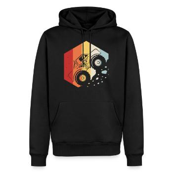 Monstertruck Monster Truck Motorsport Motor Auto - Männer Premium Bio Hoodie - Schwarz - Vorne - Nico (187cm)
